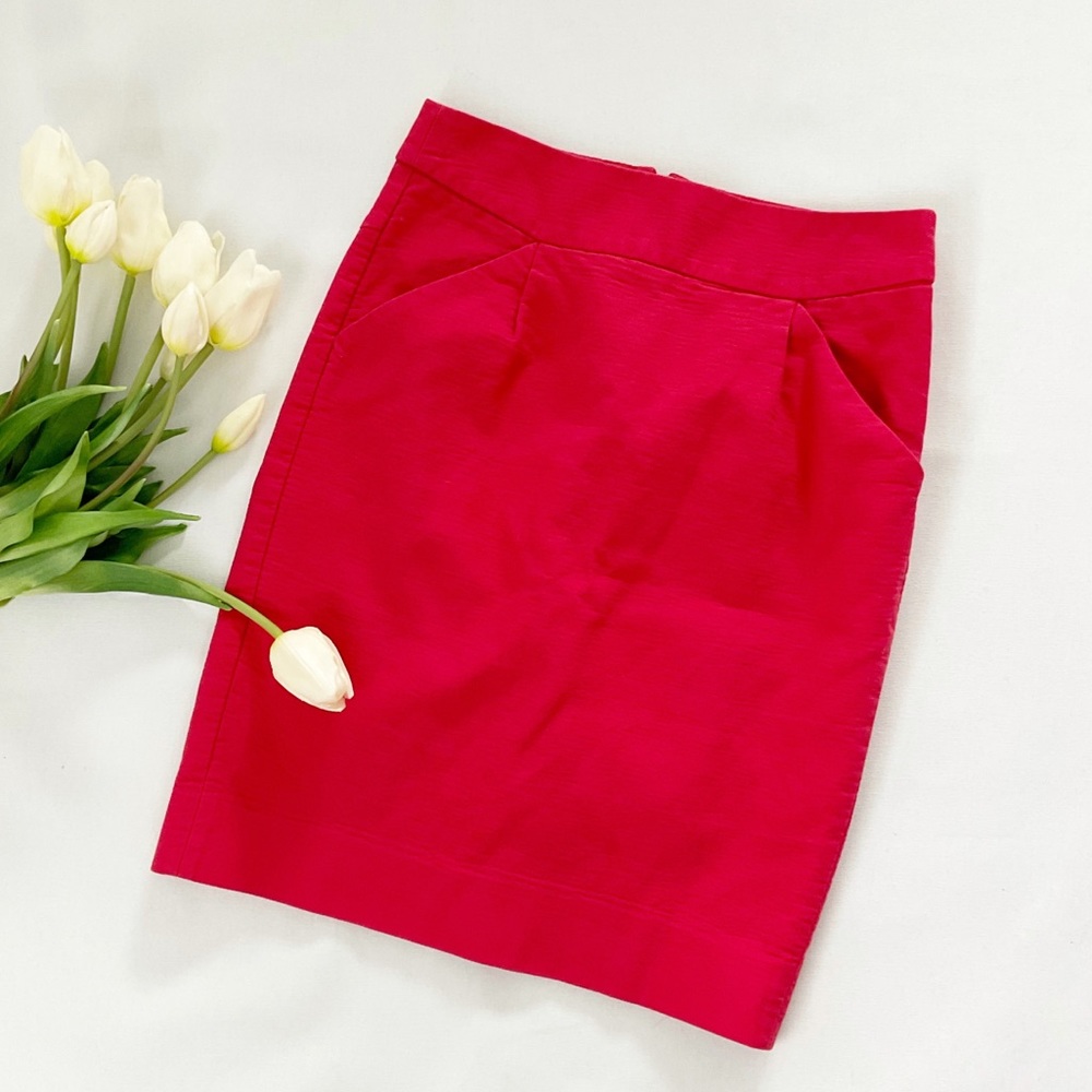 j. crew | cotton pencil skirt
